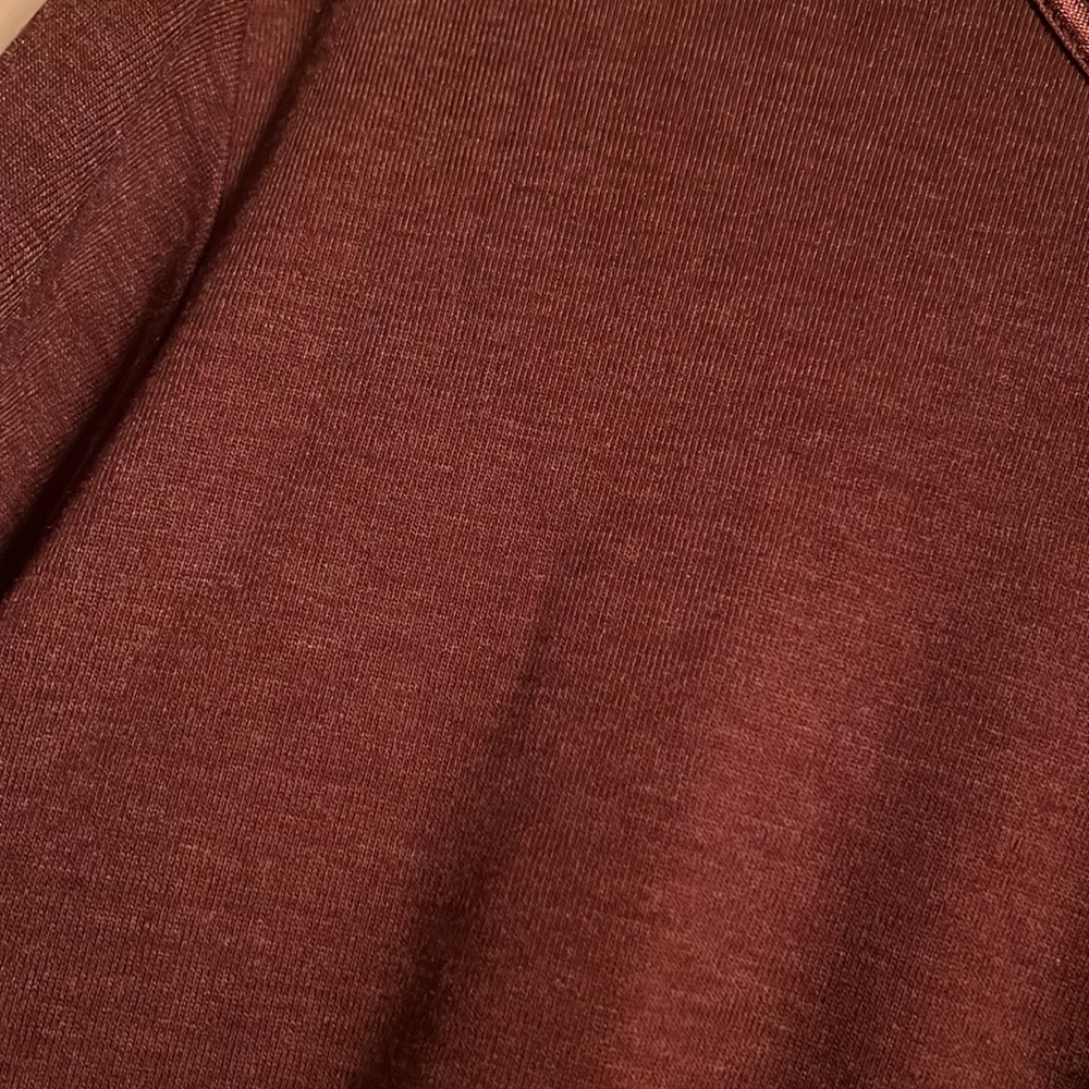 ✔️CJ Banks, Plus size 3X, Brown Knit Top, EUC - Picture 8 of 9